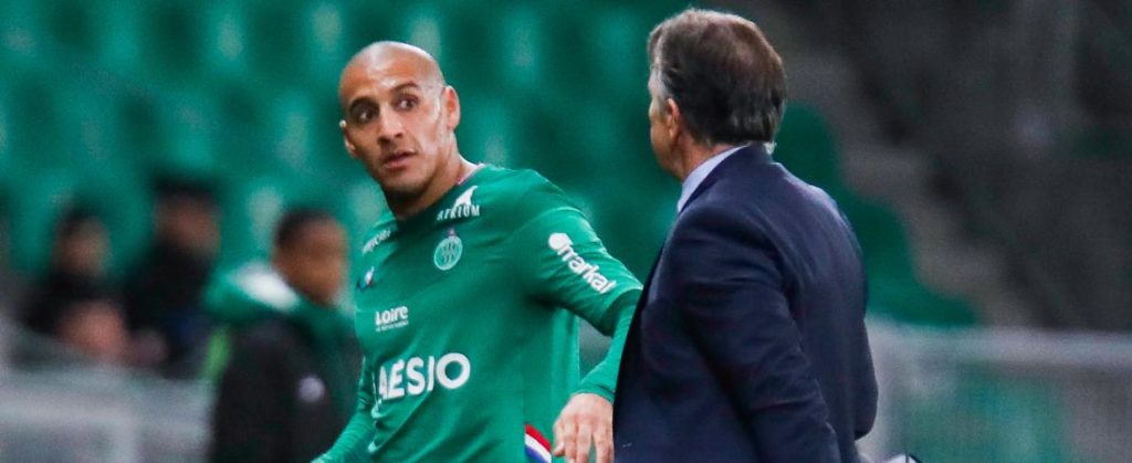Claude Puel et Wahbi Khazri