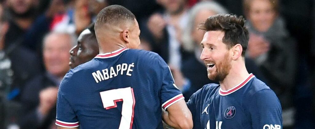 Kylian Mbappé et Lionel Messi